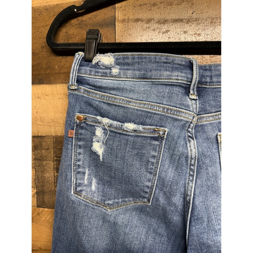 Judy Blue Distressed Boyfriend Jeans High Rise Button Fly Medium Wash 9/29 - Picture 8 of 10